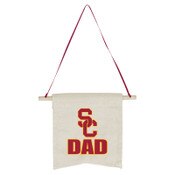 USC Trojans SC Interlock Dad Small Canvas Banner